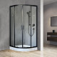 Душевой уголок Royal Bath HK RB90HK-T-BL 90x90 с поддоном, четверть круга, двери раздвижные