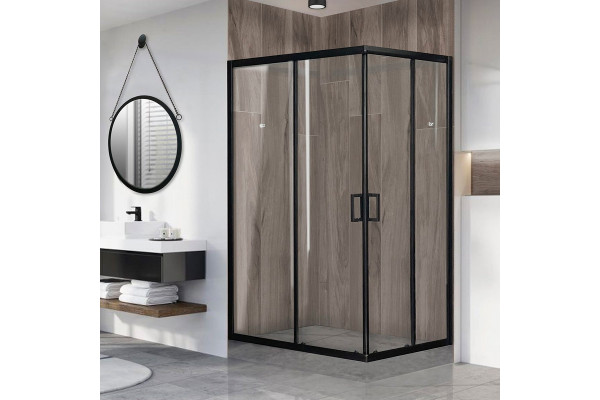 Душевой уголок Royal Bath HPD RB1120HPD-T-BL 120x100 прямоугольный, двери раздвижные