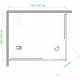 Душевой уголок Royal Bath HPD RB1120HPD-T-BL 120x100 прямоугольный, двери раздвижные