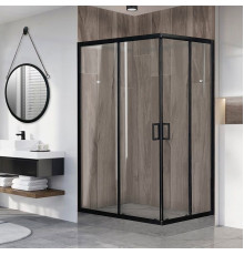 Душевой уголок Royal Bath HPD RB9120HPD-T-BL 120x90 прямоугольный, двери раздвижные