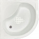 Душевой уголок Royal Bath BK RB100BK-C-BL 100x100 с поддоном, четверть круга, двери раздвижные
