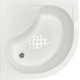 Душевой уголок Royal Bath BK RB100BK-T-BL 100x100 с поддоном, четверть круга, двери раздвижные