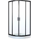 Душевой уголок Royal Bath HK RB100HK-T-BL 100x100 с поддоном, четверть круга, двери раздвижные