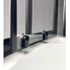 Душевой уголок Royal Bath HK RB100HK-T-BL 100x100 с поддоном, четверть круга, двери раздвижные