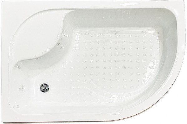 Душевой уголок Royal Bath BK RB8120BK-T-BL-L 120x80 с поддоном, прямоугольный-асимметричный, двери раздвижные