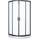 Душевой уголок Royal Bath HK RB90HK-C-BL 90x90 с поддоном, четверть круга, двери раздвижные