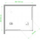 Душевой уголок Royal Bath HPD RB9100HPD-T-BL 100x90 прямоугольный, двери раздвижные