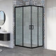 Душевой уголок Royal Bath HPD RB8100HPD-C-BL 100x80 прямоугольный, двери раздвижные