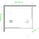 Душевой уголок Royal Bath HPD RB8100HPD-C-BL 100x80 прямоугольный, двери раздвижные