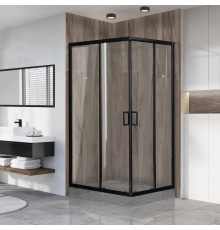 Душевой уголок Royal Bath HPD RB8100HPD-T-BL 100x80 прямоугольный, двери раздвижные