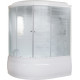 Душевой бокс Royal Bath RB 150ALP-С R прямоугольный-асимметричный, с гидромассажем, стекло рифленое