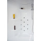 Душевой бокс Royal Bath RB 150ALP-С R прямоугольный-асимметричный, с гидромассажем, стекло рифленое