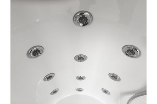 Душевой бокс Royal Bath RB 150ALP-С R прямоугольный-асимметричный, с гидромассажем, стекло рифленое
