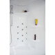 Душевой бокс Royal Bath RB 150ALP-С L прямоугольный-асимметричный, с гидромассажем, стекло рифленое