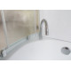 Душевой бокс Royal Bath RB 150ALP-С L прямоугольный-асимметричный, с гидромассажем, стекло рифленое