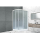 Душевой уголок Royal Bath RB 8120HP-C-R прямоугольный, двери раздвижные, стекло рифленое