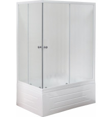 Душевой уголок Royal Bath RB 8120BP-C-R прямоугольный, двери раздвижные, стекло рифленое