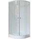 Душевой уголок Royal Bath RB 90HK-T четверть круга, двери раздвижные, стекло прозрачное
