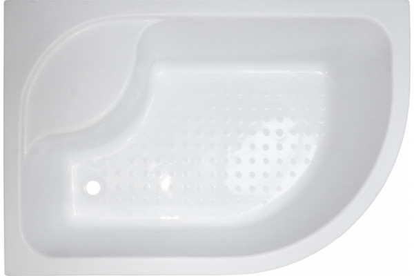 Душевой уголок Royal Bath RB 8120BK-T-L прямоугольный-асимметричный, двери раздвижные, стекло прозрачное