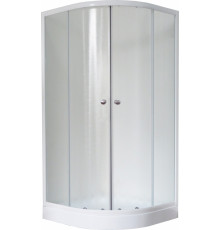 Душевой уголок Royal Bath RB 100HK-C четверть круга, двери раздвижные, стекло рифленое