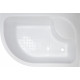 Душевой уголок Royal Bath RB 8120BK-T-R прямоугольный-асимметричный, двери раздвижные, стекло прозрачное