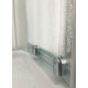 Душевой уголок Royal Bath RB 100BK-C четверть круга, двери раздвижные, стекло рифленое