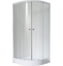 Душевой уголок Royal Bath RB 90HK-C четверть круга, двери раздвижные, стекло рифленое
