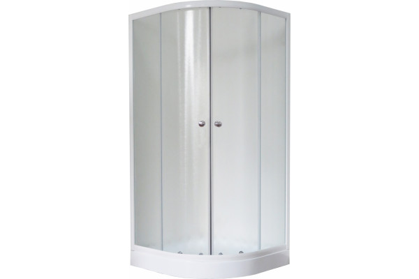 Душевой уголок Royal Bath RB 90HK-C четверть круга, двери раздвижные, стекло рифленое