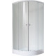 Душевой уголок Royal Bath RB 90HK-C четверть круга, двери раздвижные, стекло рифленое