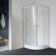 Душевой уголок Royal Bath RB 90HK-C четверть круга, двери раздвижные, стекло рифленое