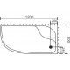 Поддон для душа Royal Bath RB 8120BK R прямоугольный-асимметричный, правый, глубокий