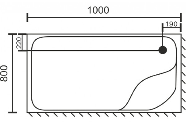 Поддон для душа Royal Bath RB 8100BP L прямоугольный, левый, глубокий