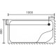 Поддон для душа Royal Bath RB 8100BP L прямоугольный, левый, глубокий