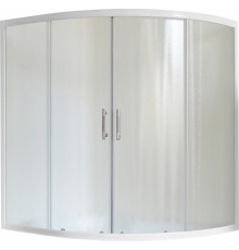 Шторка на ванну Royal Bath Alpine RB 160ALP-С 160 см, стекло шиншилла, раздвижная, профиль белый