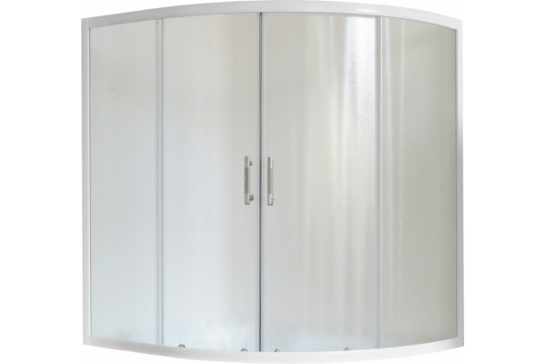 Шторка на ванну Royal Bath Alpine RB 170ALP-С 170 см, стекло шиншилла, раздвижная, профиль белый