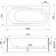 Акриловая ванна Royal Bath Azur RB 614203 L 170 см пристенная, асимметричная
