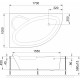 Акриловая ванна Royal Bath Alpine RB 819102 L 170 см пристенная, асимметричная