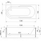 Акриловая ванна Royal Bath Azur RB 614200 R 140 см пристенная, асимметричная