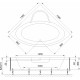 Акриловая ванна Royal Bath Fanke RB 581200 пристенная, четверть круга