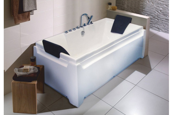 Акриловая ванна Royal Bath Triumph RB 665102 185x87 см с экранами, пристенная, прямоугольная