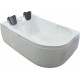 Акриловая ванна Royal Bath Norway 180 см, левая, с каркасом, пристенная, асимметричная