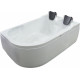 Акриловая ванна Royal Bath Norway 180 см, правая, с каркасом, пристенная, асимметричная