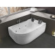 Акриловая ванна Royal Bath Norway 180 см, правая, с каркасом, пристенная, асимметричная