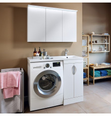 Мебель для ванной Runo Лира 45 под стиральную машину напольная, с дверками