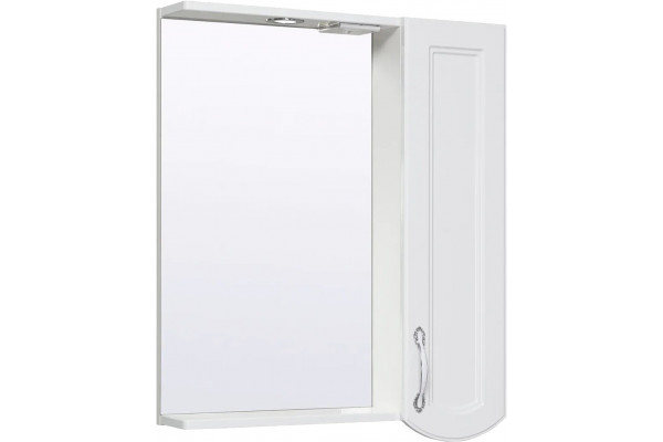 Зеркало-шкаф Runo Неаполь R, 65, прямоугольное, правое, с доводчиками