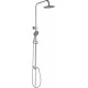 Душевая стойка Rush Bella BL4535-113 хром, штанга 125 см, шланг металлический 150 см