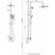 Душевая стойка Rush Bella BL4535-113 хром, штанга 125 см, шланг металлический 150 см