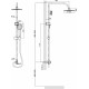 Душевая стойка Rush Bella BL4535-114 хром, штанга 125 см, шланг металлический 150 см