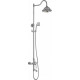 Душевая стойка Rush Flores FL0835-512 хром, штанга 133.1 см, шланг металлический 150 см