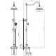 Душевая стойка Rush Flores FL0835-512 хром, штанга 133.1 см, шланг металлический 150 см